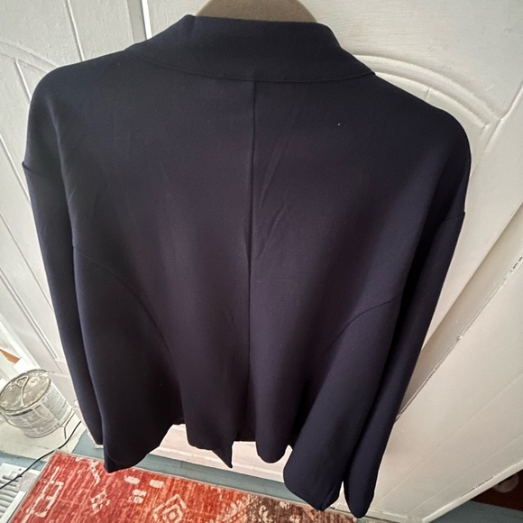 BRAND NEW Agnes Orinda Navy Women's Blazer Lined w/ Long Sleeves and 1 Button Up - Picture 10 of 12